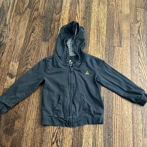 Baby gap zip up bear hoodie. Dark Grey. Size 18-24 months.